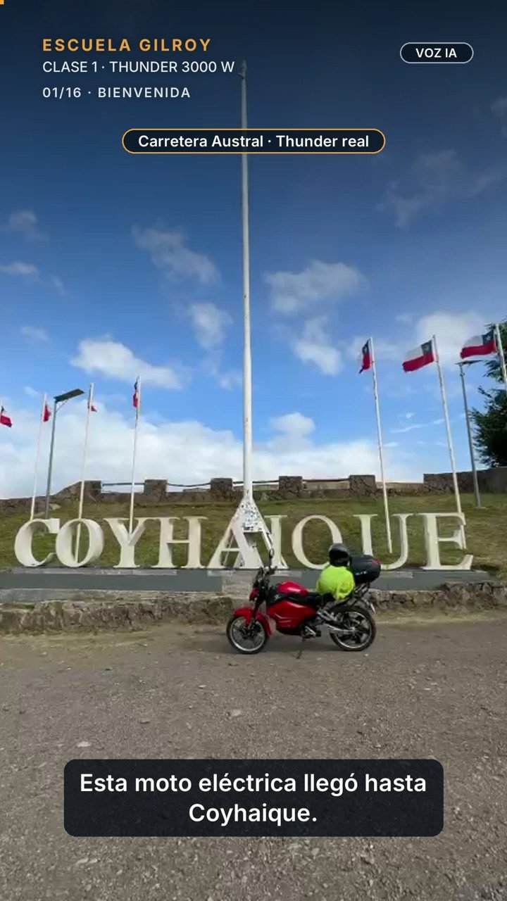 Escuela Gilroy: clase de la moto eléctrica Thunder 3000 W en 3 minutos